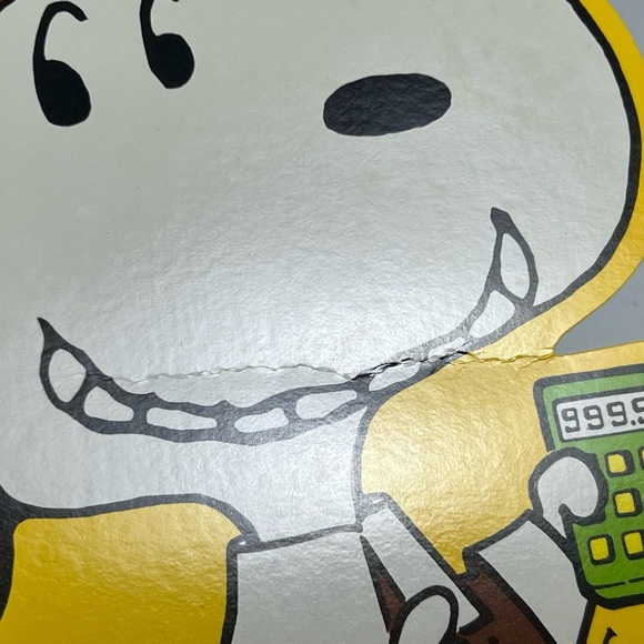 VTG 1958 Hallmark Peanuts Snoopy Count Your Blessings Diecut Decor Fall Schulz - Picture 5 of 11